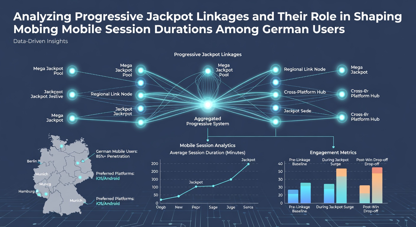Grafik mit mobilen Nutzungsdaten und Jackpot-Einfluss auf Sitzungszeiten in Deutschland
