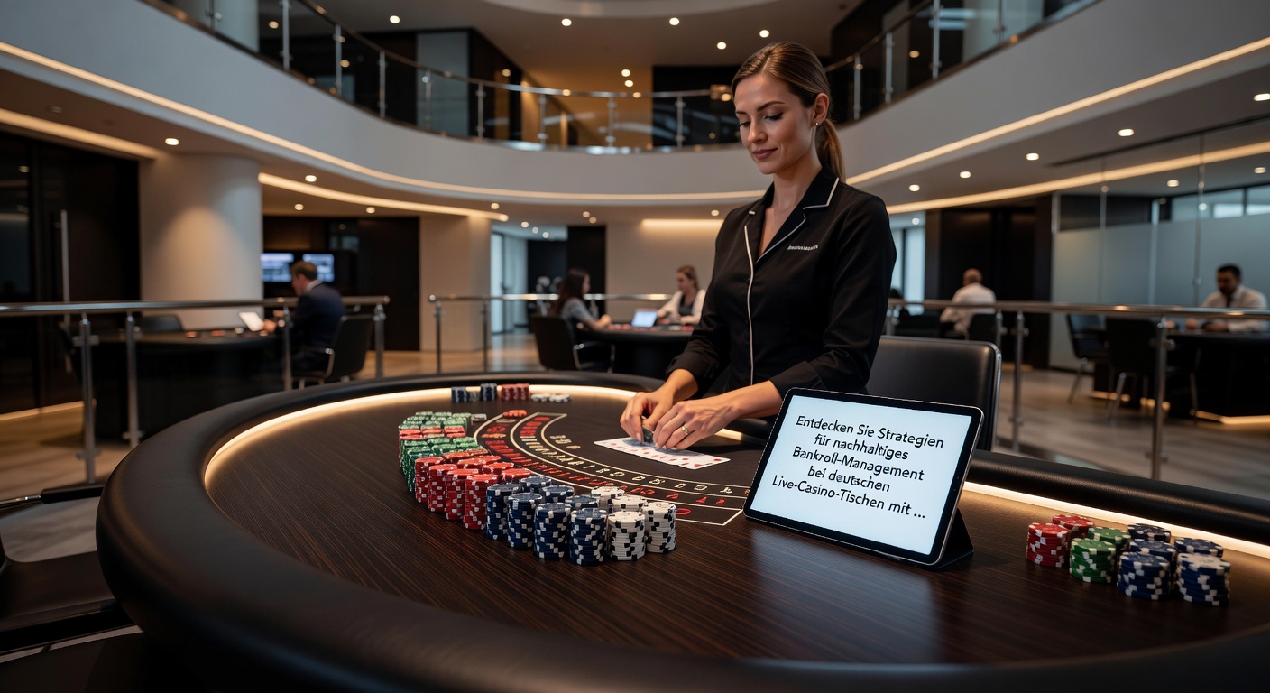 Screenshot einer Casino-App mit Bankroll-Dashboard, automatischen Limit-Einstellungen und Zahlungsoptionen wie Sofort und PayPal