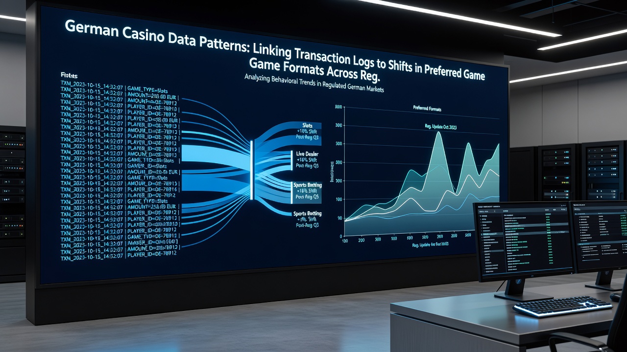 Datenvisualisierung von Spielformatverschiebungen basierend auf Transaktionsprotokollen