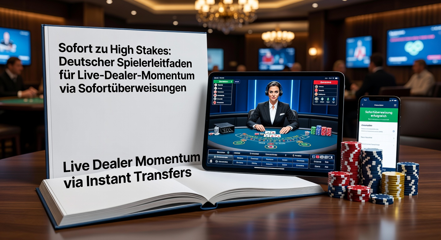 High-Stakes-Live-Poker-Tisch mit Sofort-Transfer-Bestätigung, deutsche Flagge im Hintergrund für lokalen Bezug